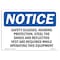 Signmission OSHA Sign, Glasses Hearing Protection Steel, 14in X 10in Plastic, 14" W, 10" H, Landscap OS-NS-P-1014-L-18202 - alternate 1